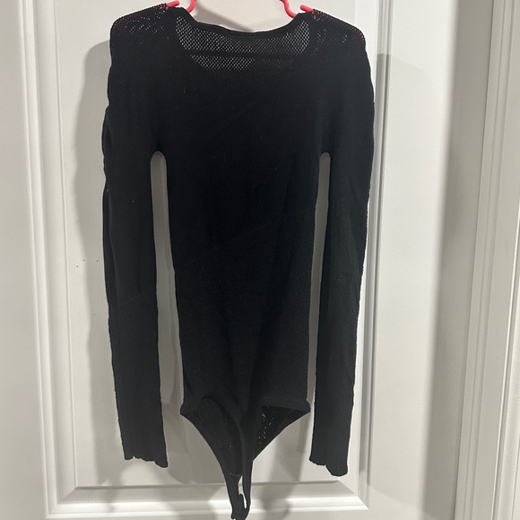 Wolford Tops - Wolford Black Eyelet Bodysuit